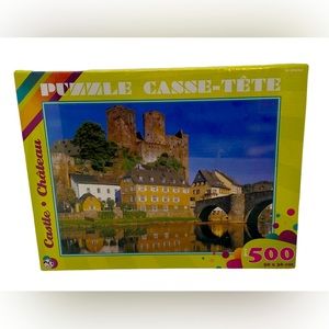 JIGSAW PUZZLE - Casse-Tete Castle Chateau 500 pieces (50 x 36 cm) (New) (Sealed)